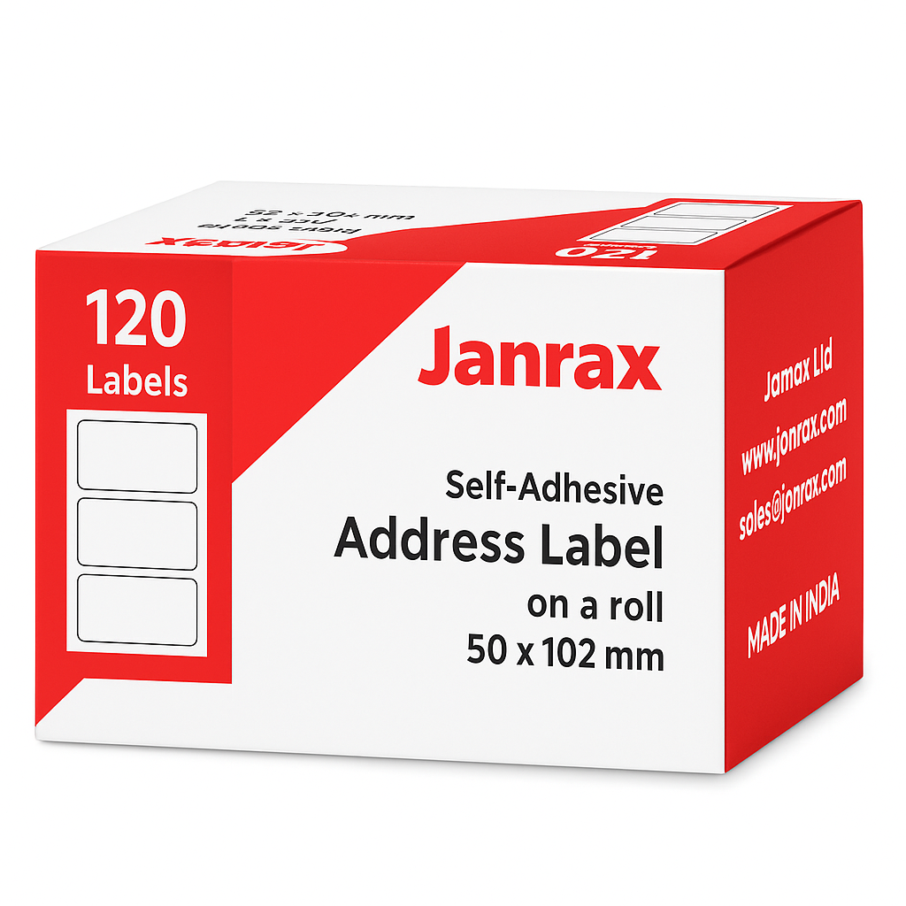 6 Rolls of 120 Self Adhesive Address Labels 50x102mm
