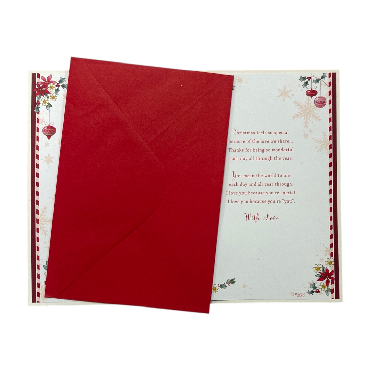 With Love to My Partner Penguins Festive Design Christmas Card