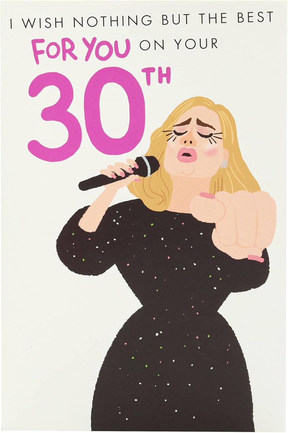 Adele Design 30th Birthday Card