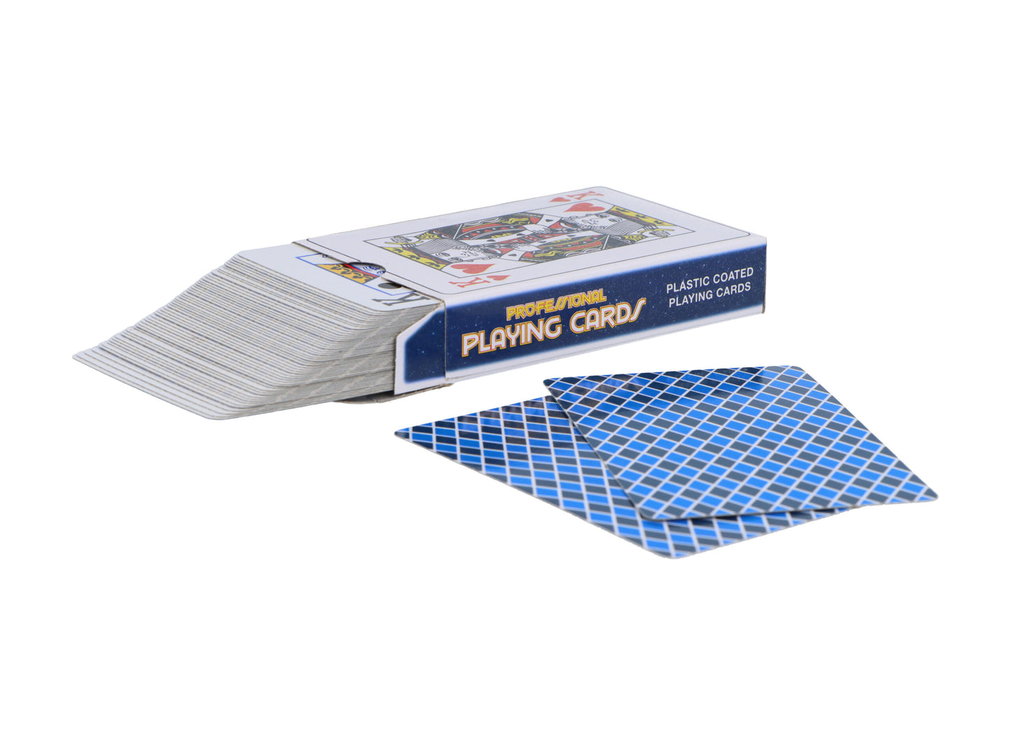 Pack of 12 Plastic Coated Playing Cards (9x6cm)