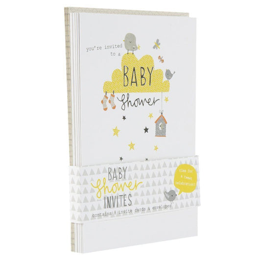 Baby Invitations 'Tweet Baby Shower' Pack of 8 Cards Hallmark 