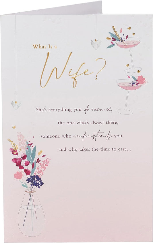 What is a Wife? Sentimental Design Birthday Card