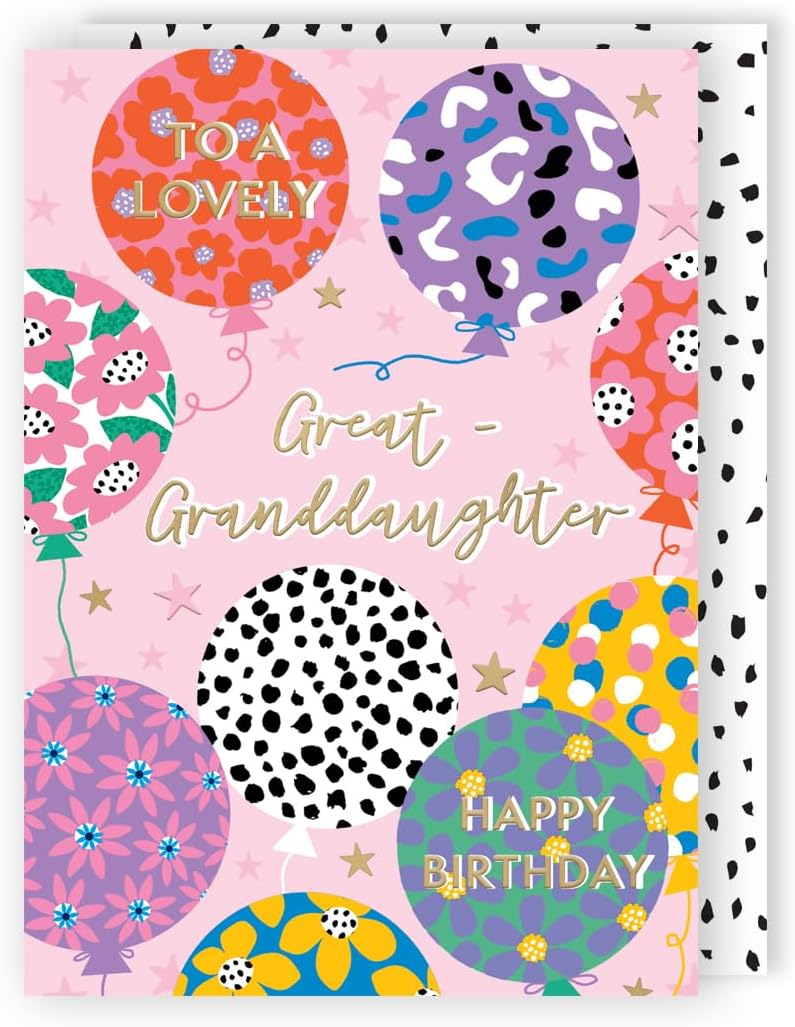 Fun-Filled Fiesta! A Lovely Great-Granddaughter Contemporary Birthday Card