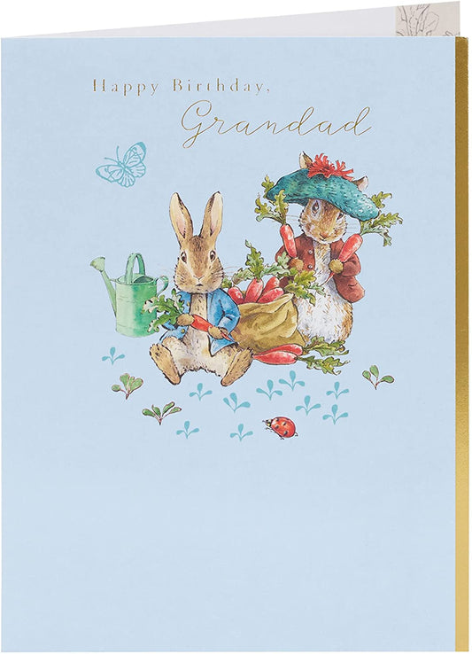 Peter Rabbit Birthday Card for Grandad