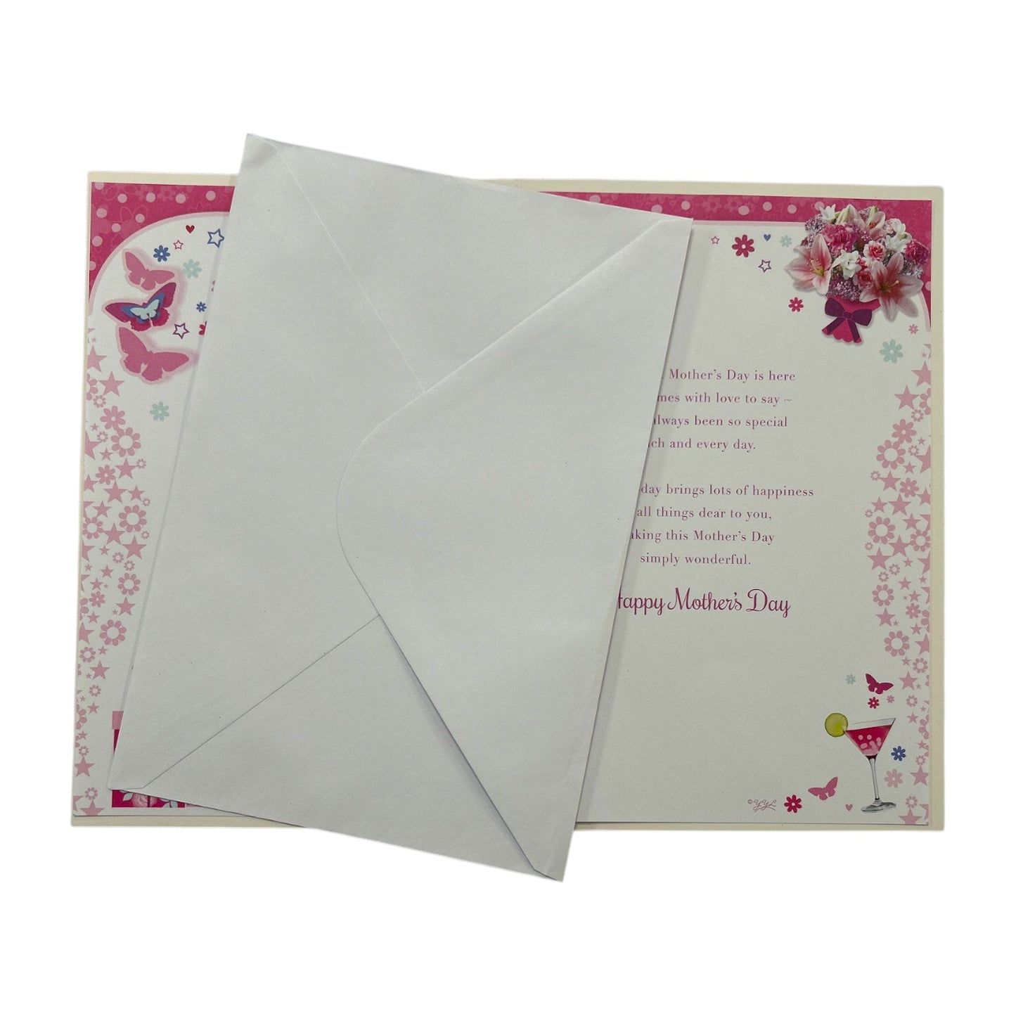 For A Special Mum Beautiful Pink Floral and Gift Design Mother's Day Card