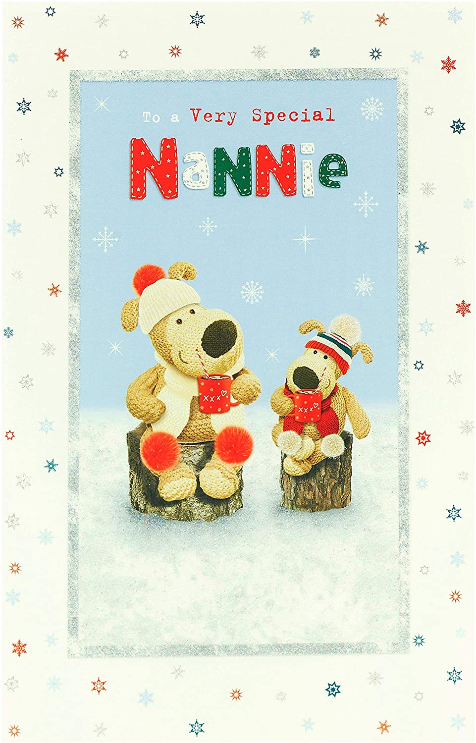 Nannie Christmas Card Cute Boofle Design