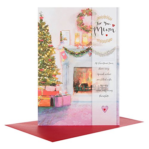 Mum "Loving Thoughts" Christmas Card Large