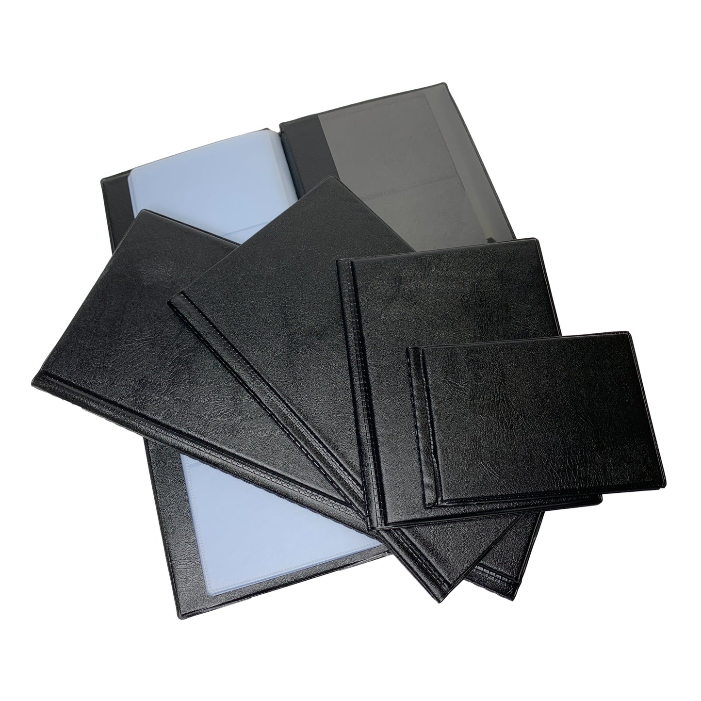 60 Pocket Black Name Business Card Holder by Janrax