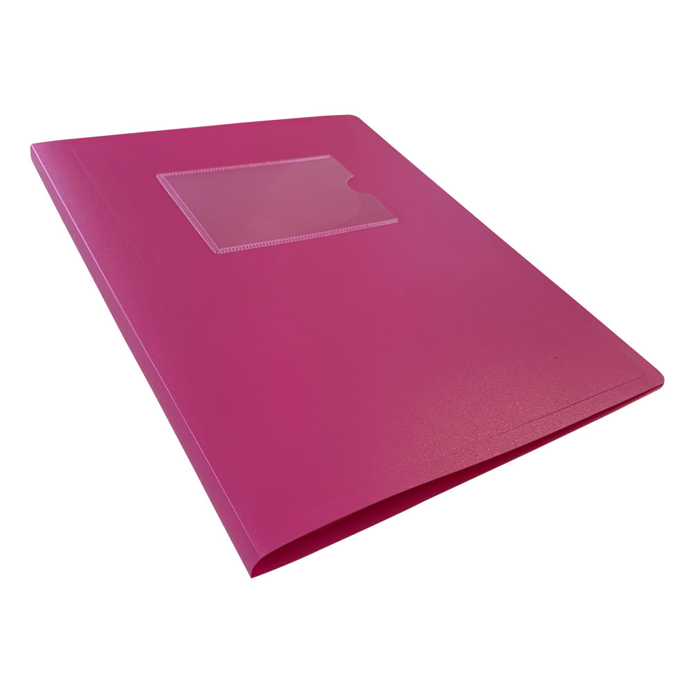 Pack of 5 A5 10 Pocket Pink Flexible Cover Display Books