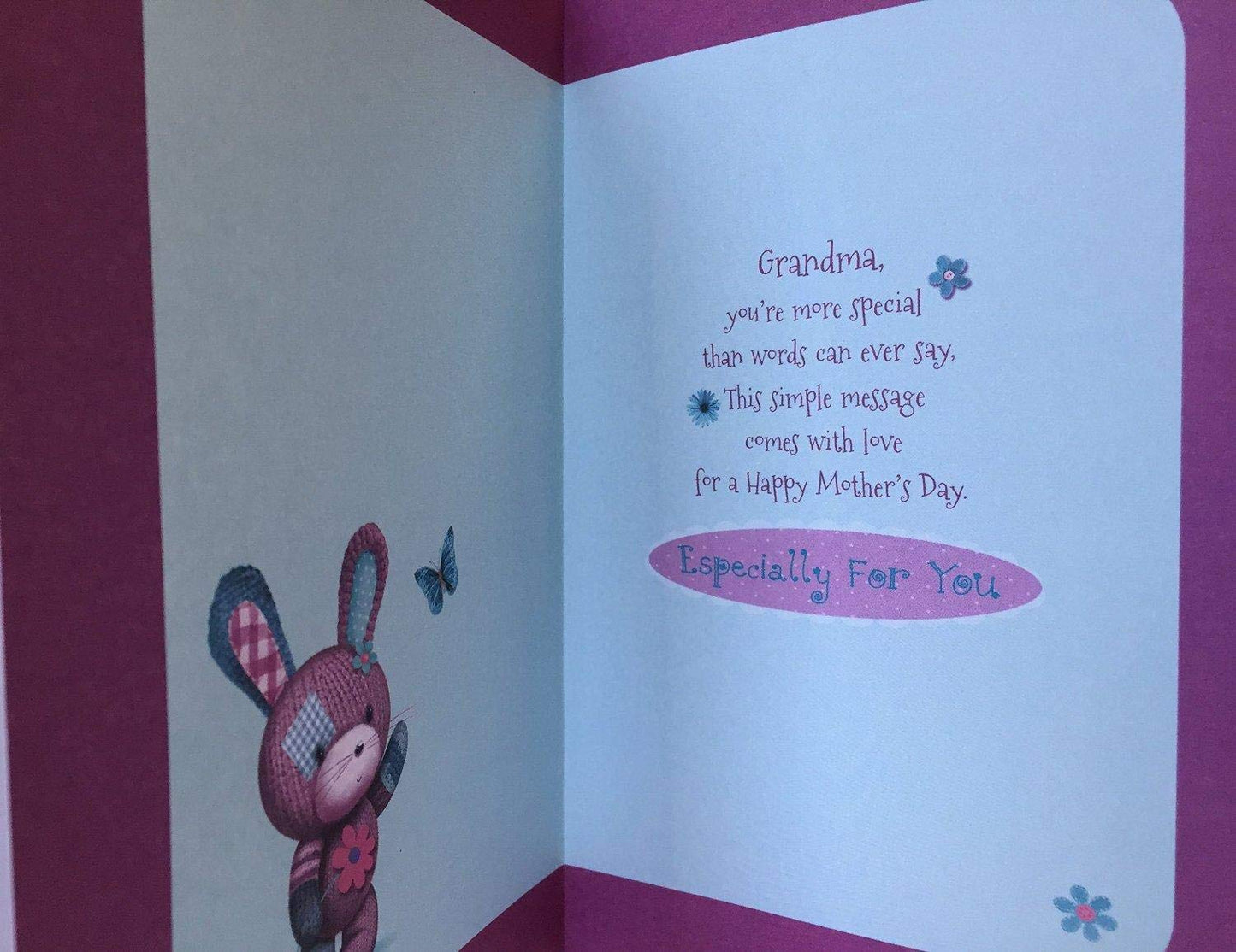 For You Grandma Cute Knitted Bear Mother's Day Card