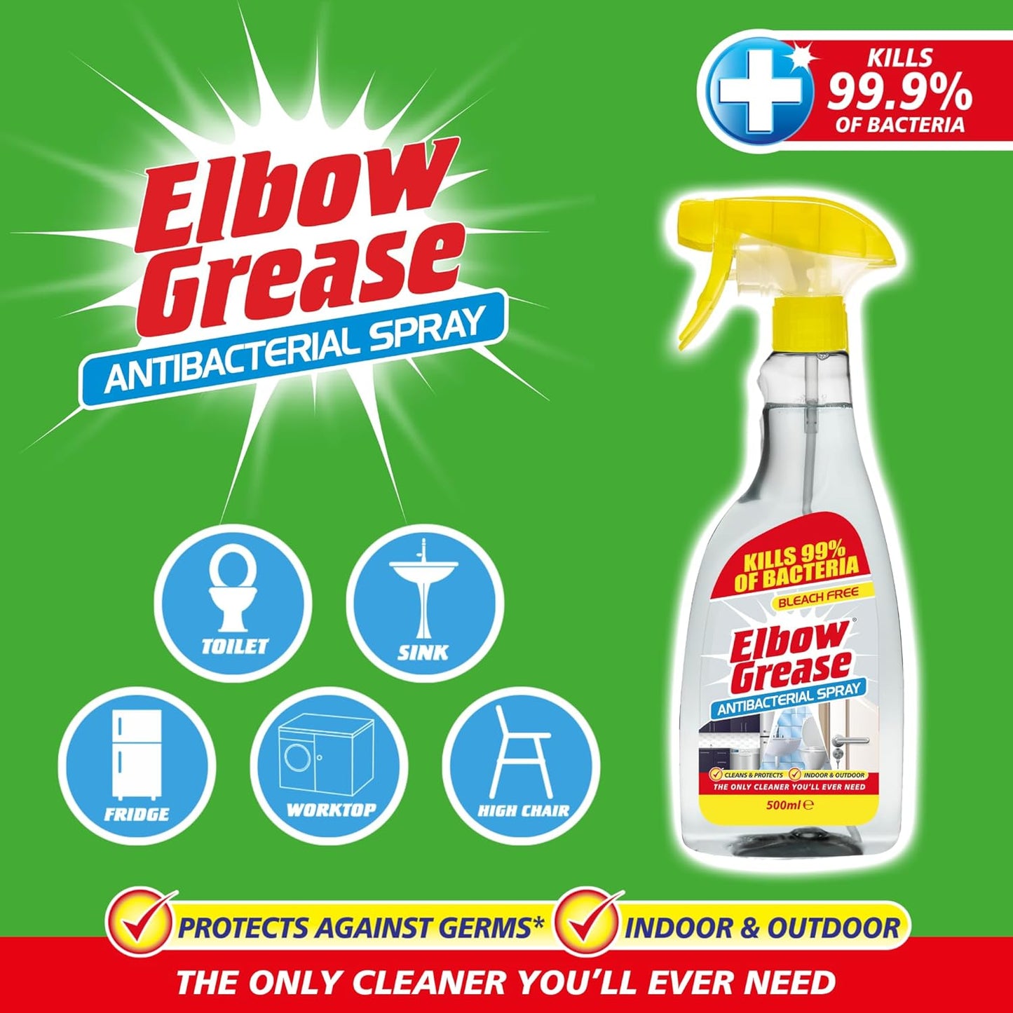 Elbow Grease Anti-bacterial Spray 500ml