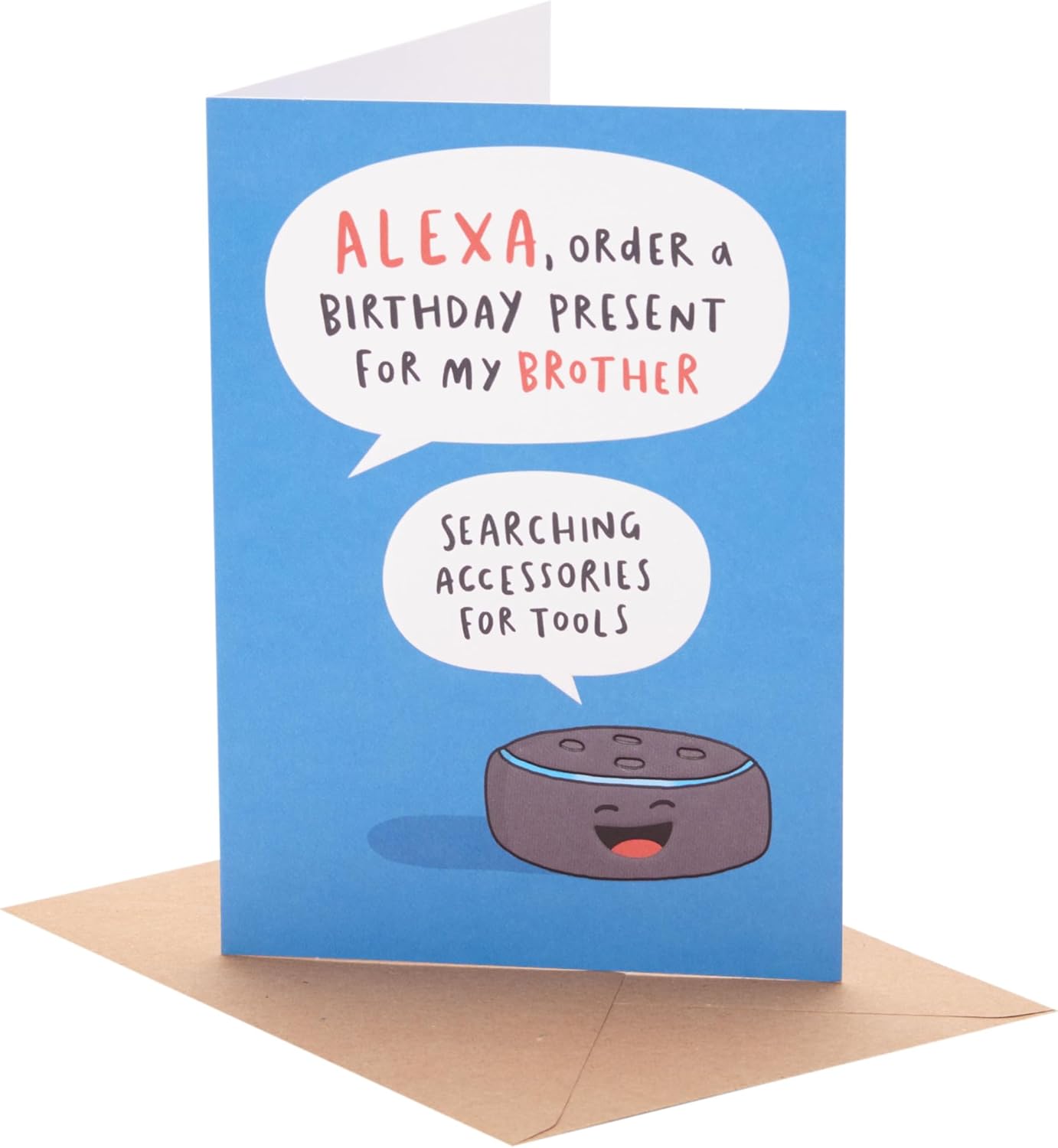 Funny Alexa Design Brother Birthday Card
