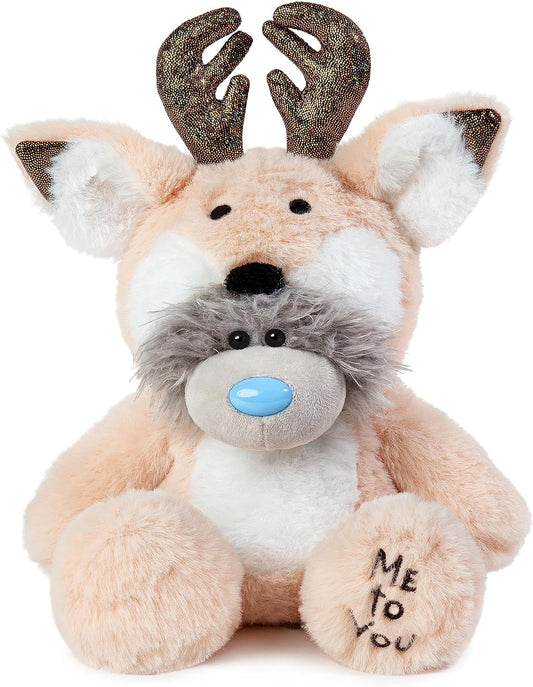 Me to You Tatty Teddy Bear Wearing Reindeer Costume in a Gift Box