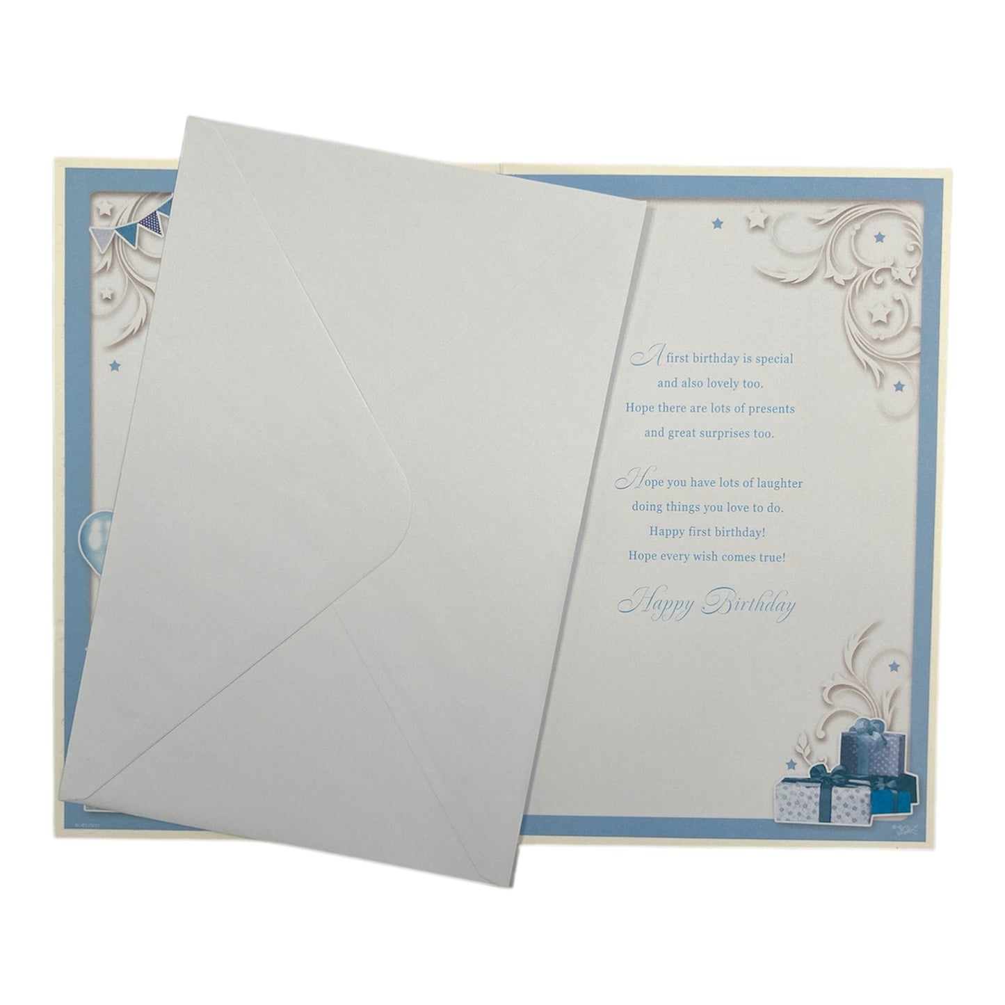 Great Grandson First Birthday Opacity Card