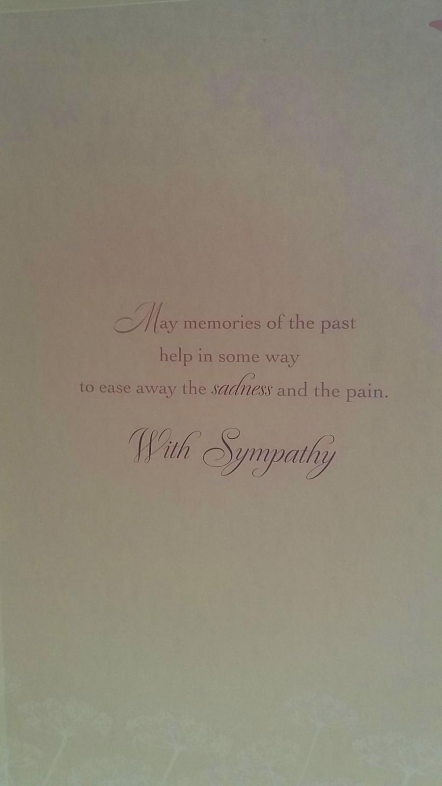 With Sympathy On The Sad Loss Of Your Sister Greeting Card