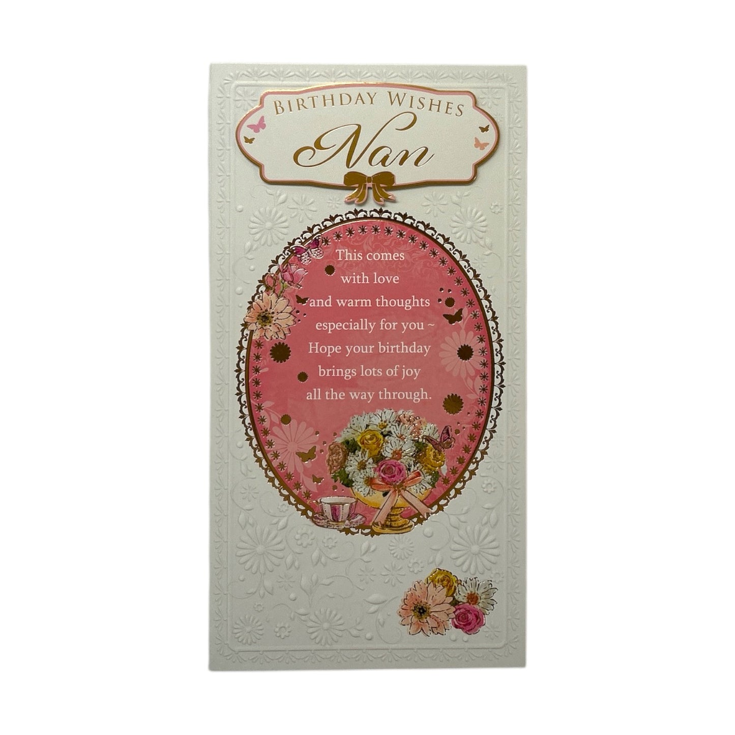 Birthday Wishes To Nan Soft Whispers Card