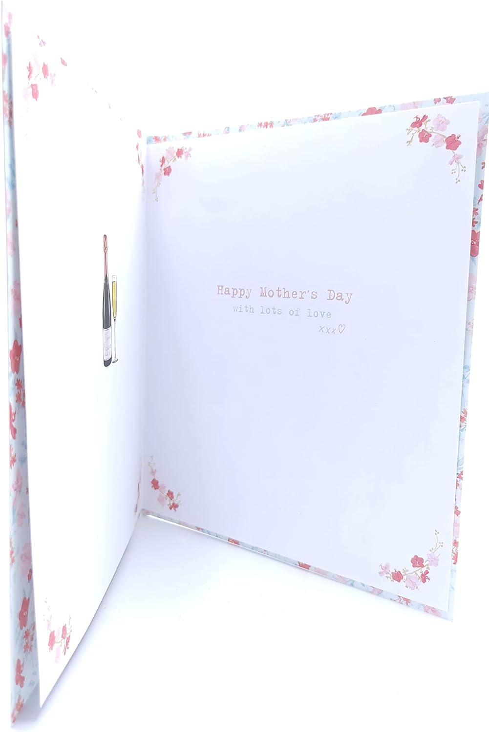 For A Lovely Mum Boofle With Champagne Design Mother's Day Card