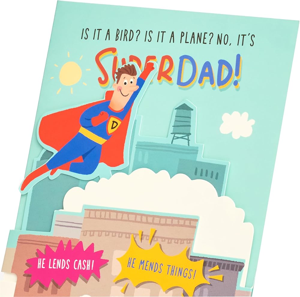 Super Dad Novelty Design Father's Day Card