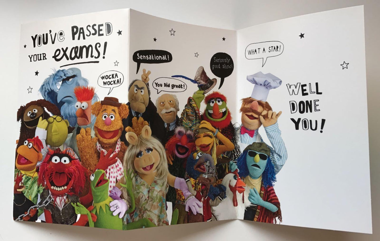 The muppets you've passed your exams ! card 