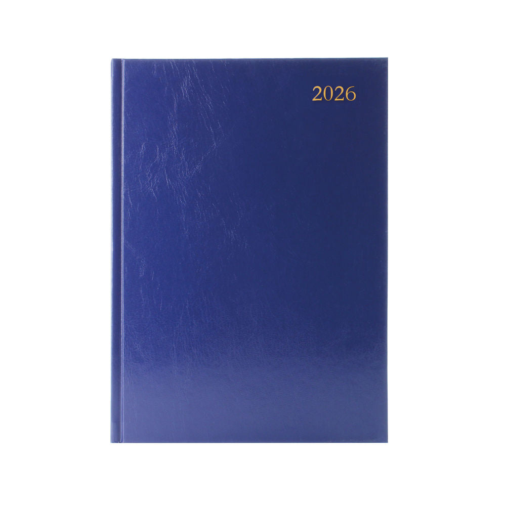 Janrax 2026 A4 Day Per Page Blue Appointments Diary