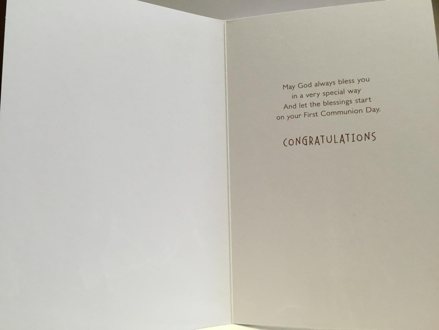 Happy First Communion Card