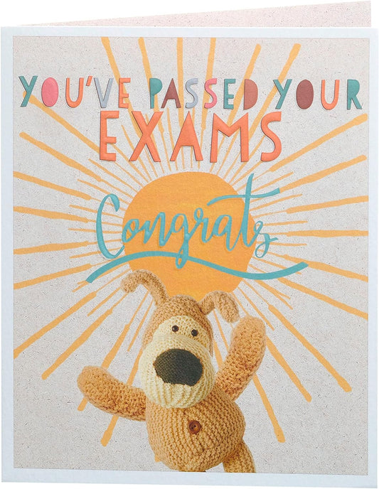 Boofle Cute Design Passing Exams Well Done Congratulations Card 
