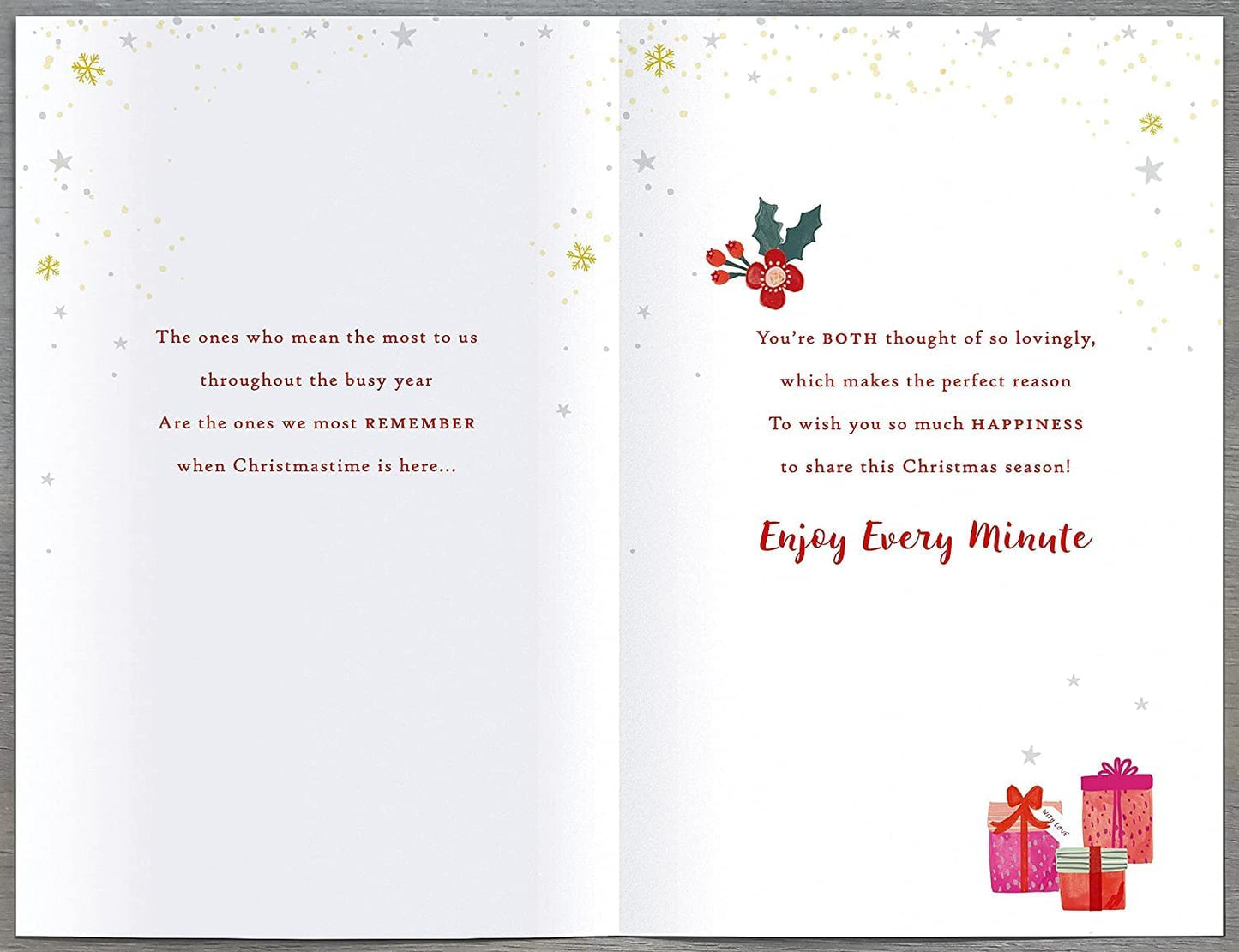 For Daughter & Son-in-Law Traditional Foiled Christmas Card