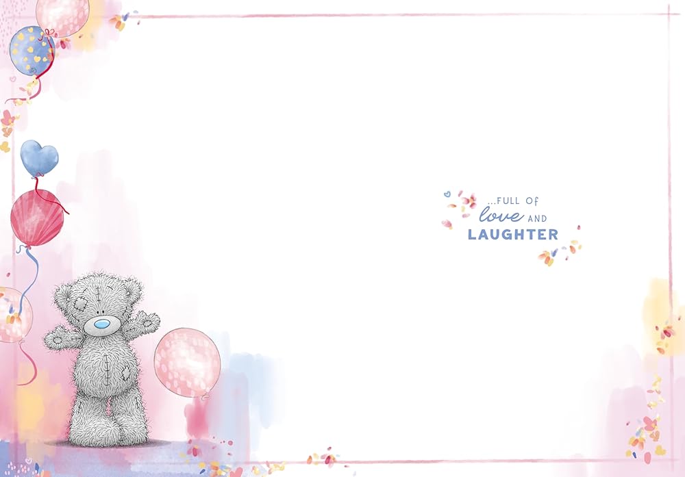 Bear With Cake Nanny Birthday Card
