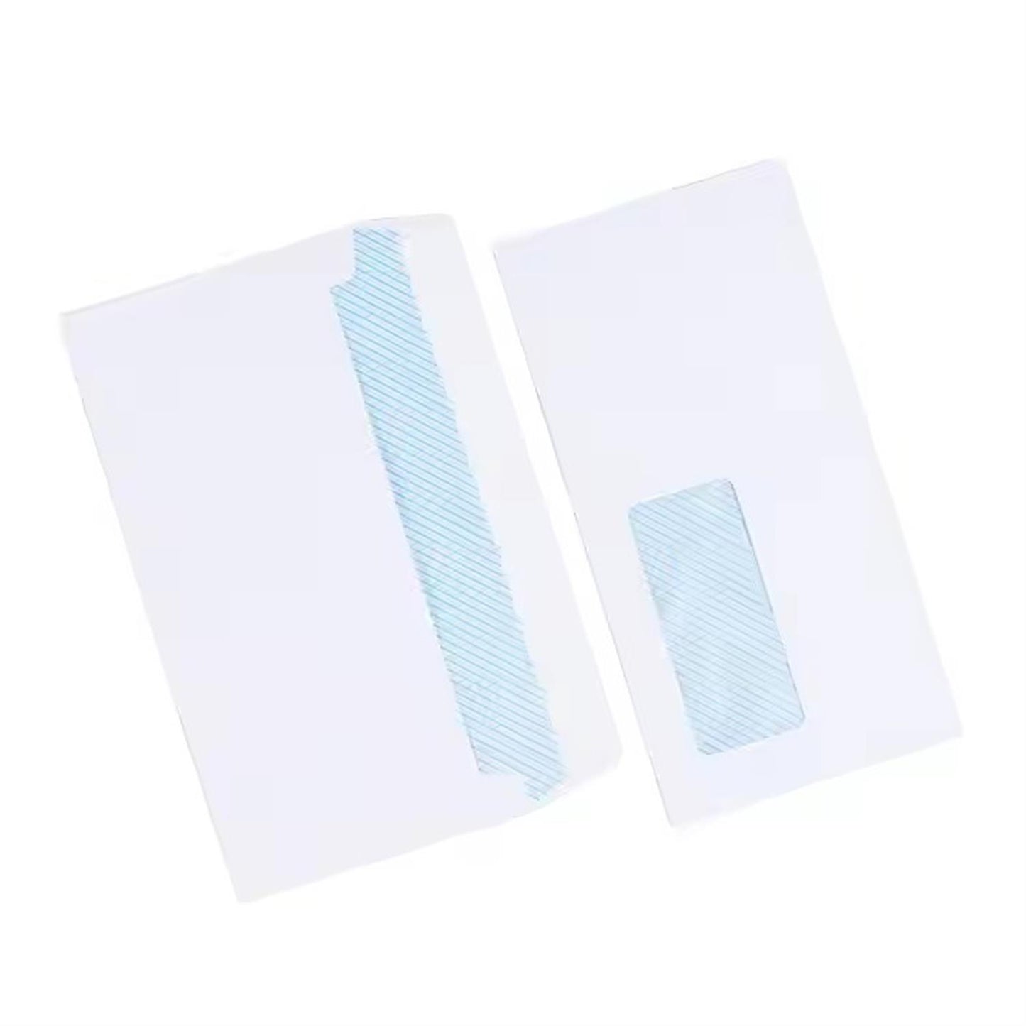 Pack of 25 White Paper Window Self-adhesive Mailing Envelopes 11 x 22cm