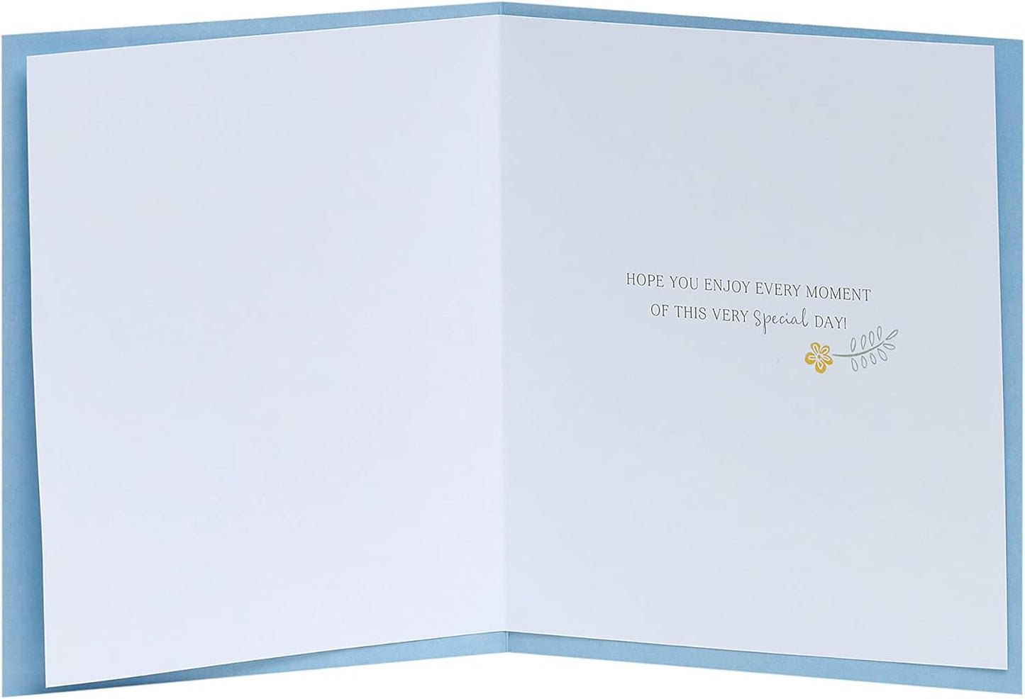 Sweet Floral Embossed Design Birthday Card