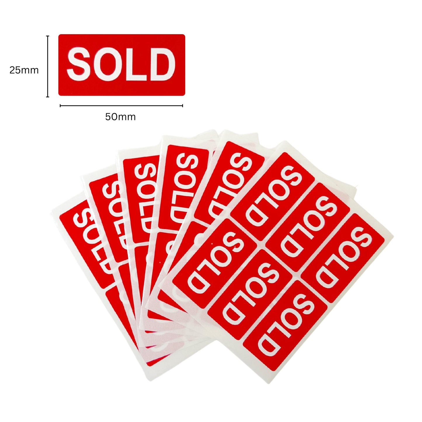 Pack of 252 SOLD Self Adhesive Labels 25x50mm