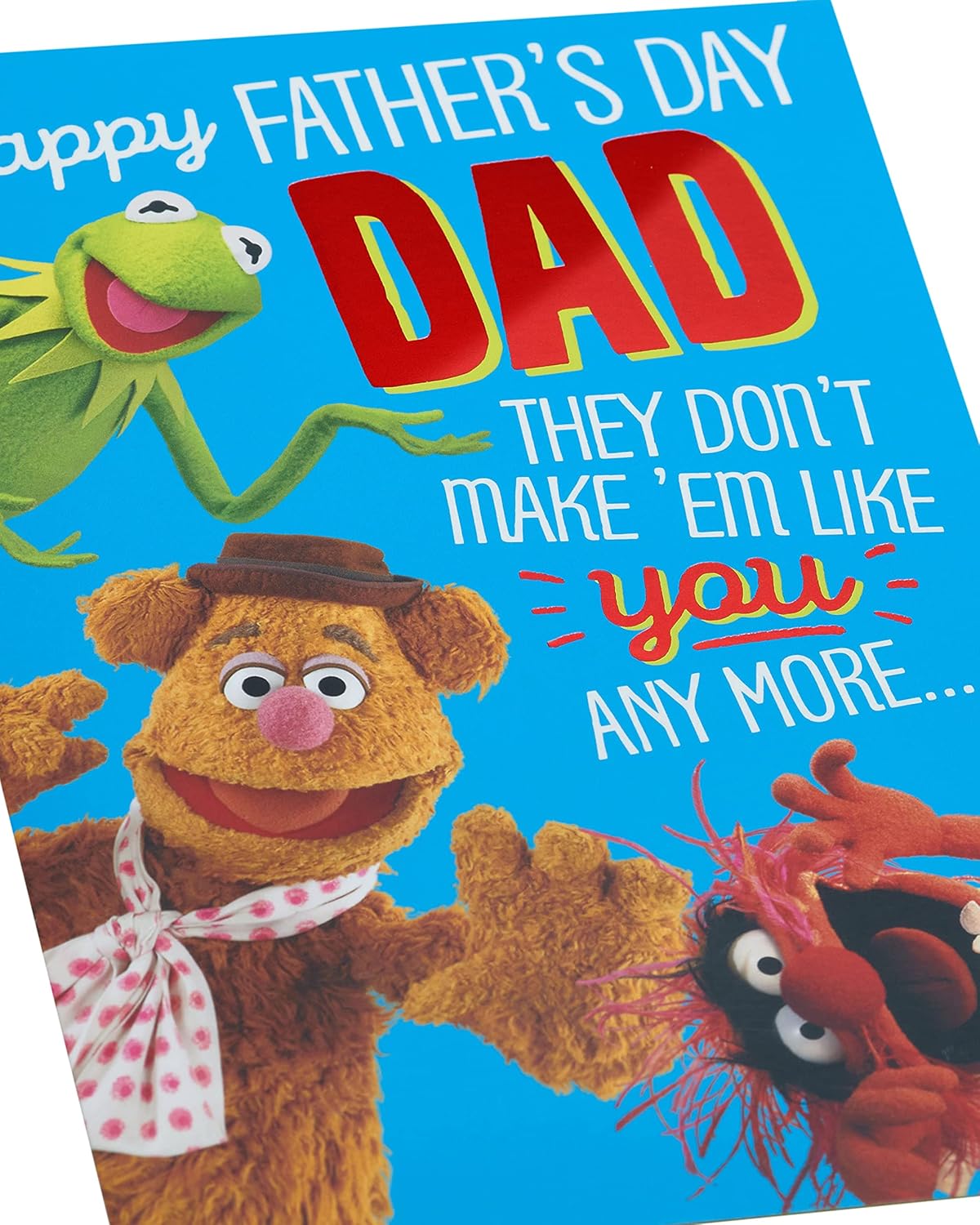 Disney The Muppets and Kermit Design Dad Father's Day Card