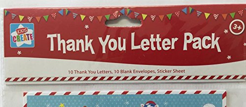 10 Sheet Childrens Christmas Thank You Letters Kit - Santa's Letter Pack