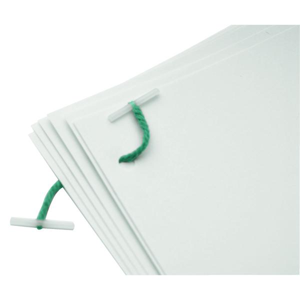 Pack of 100 76mm Plastic Treasury Tags