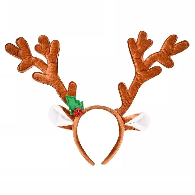 Christmas Reindeer Antlers with Bell Headband