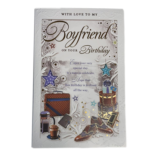 Boyfriend On Your Birthday Time To Celebrate Opacity Card