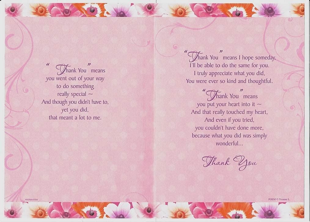 Flowers & Spots Design Thank You Greetings Card