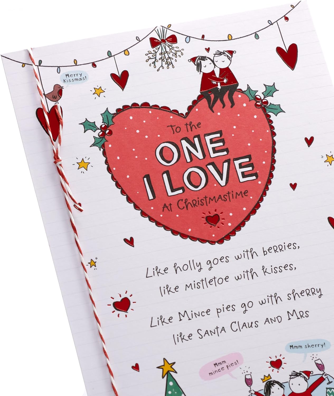 Sketch Design For The One I Love Christmas Card