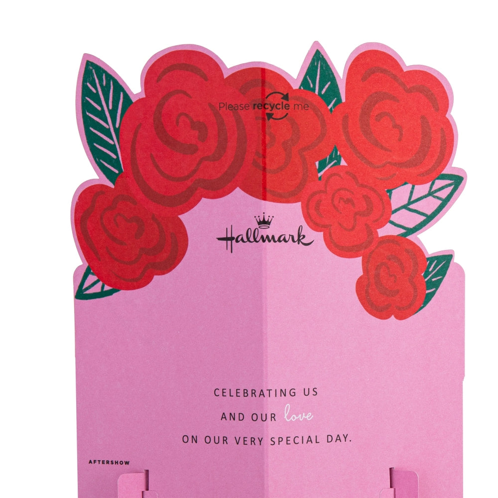 3D Pop-Up Bouquet of Roses Design Wife Anniversary Card