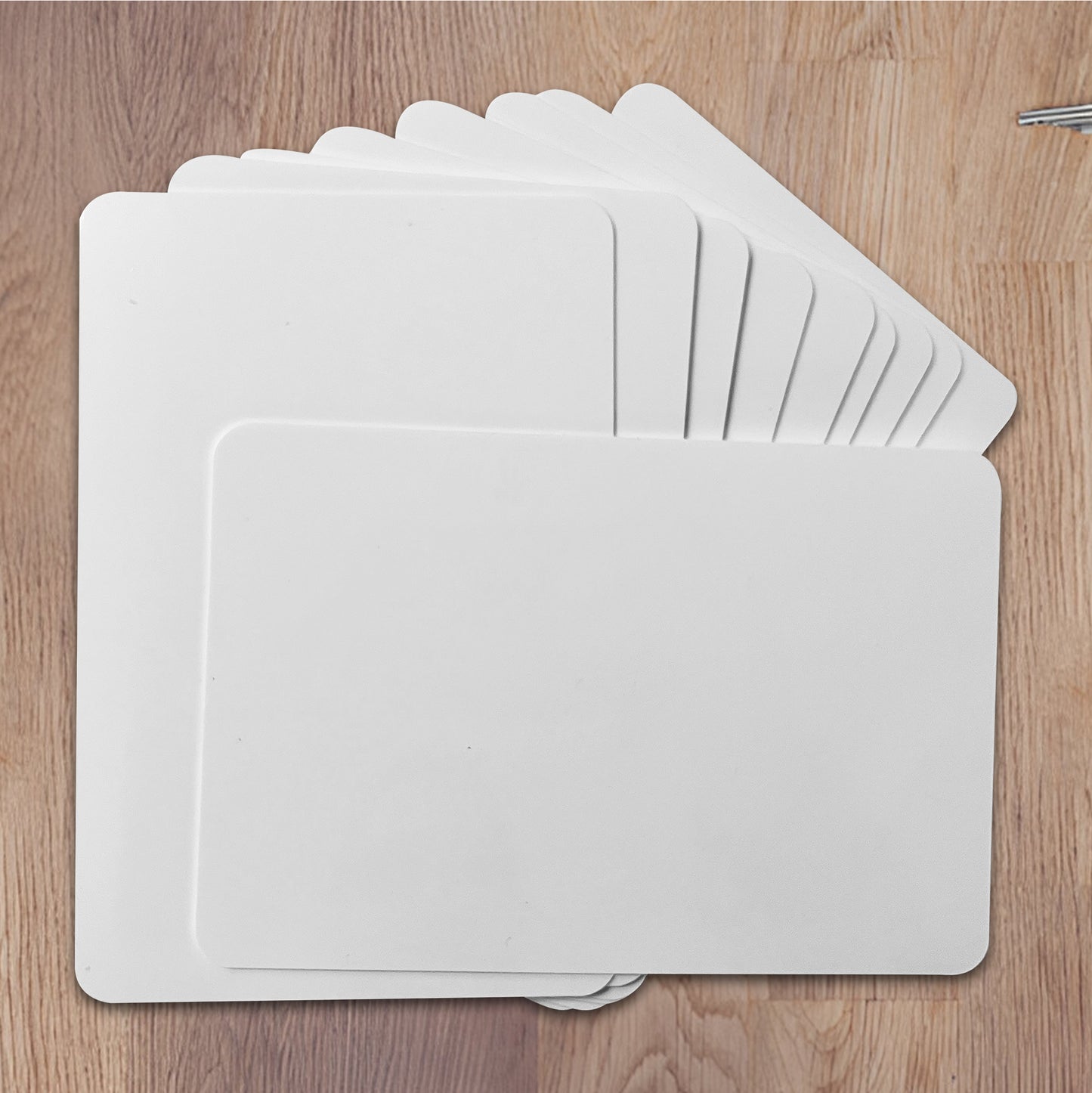 Pack of 72 8x5" Size Dry Wipe Whiteboards - Presentation Card Size