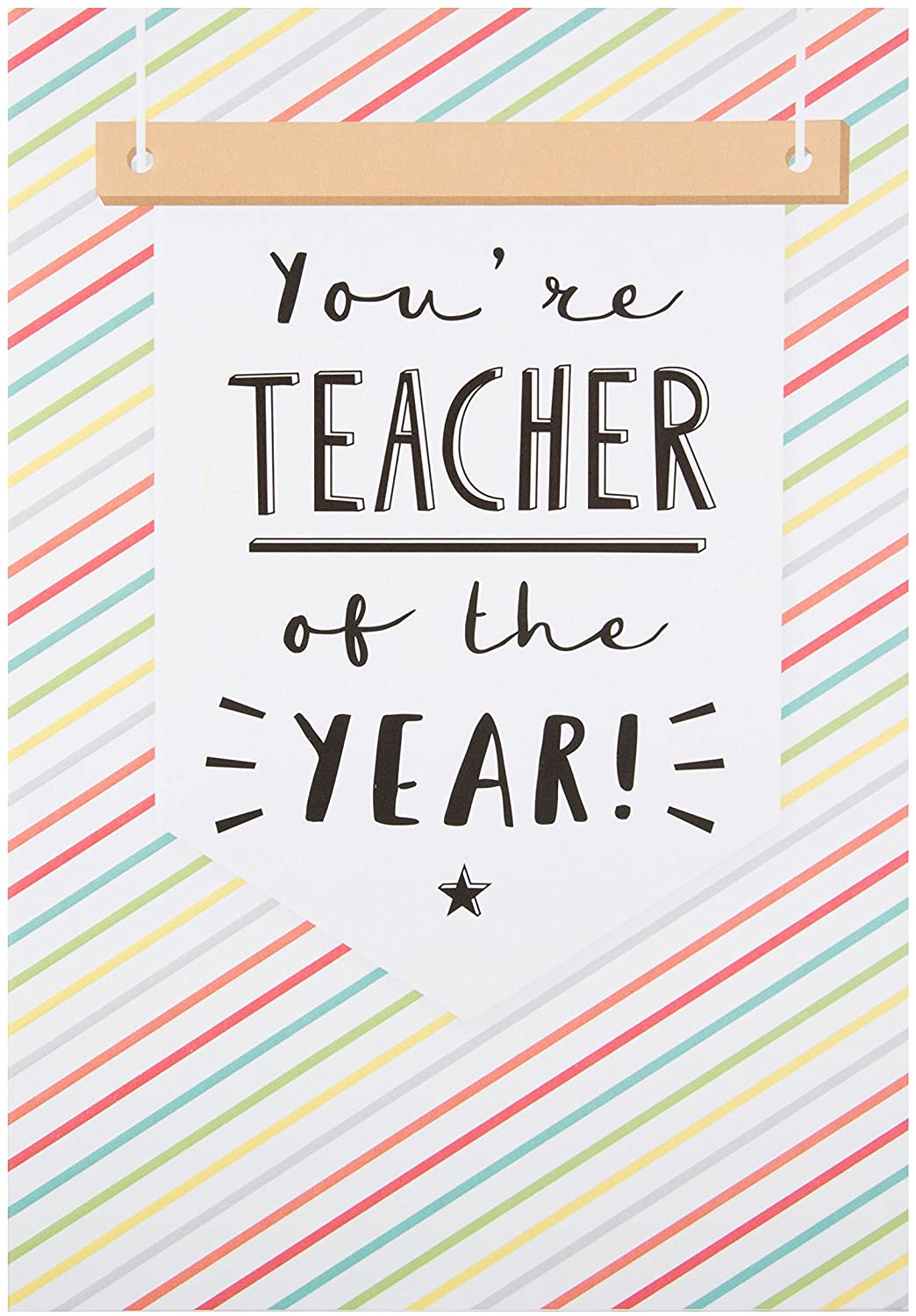 Hallmark Thank You Card "Teacher Of The Year" - Medium