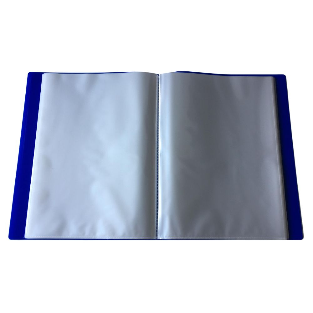 Pack of 5 A4 60 Pocket Blue Flexible Cover Display Books
