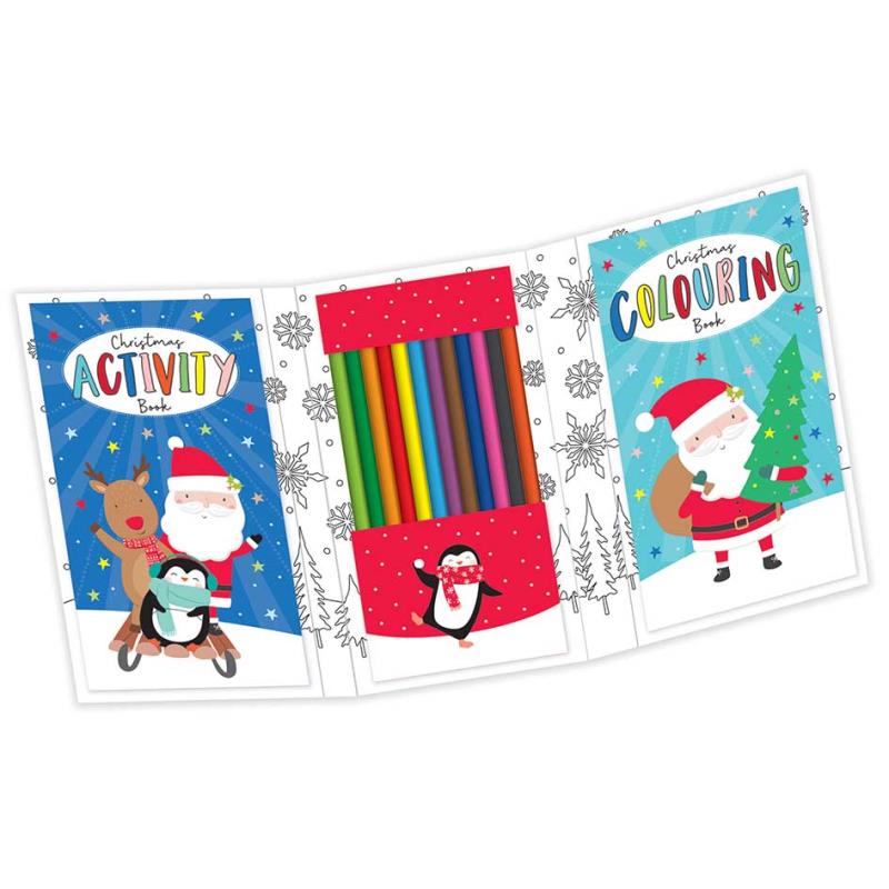 Foldable Christmas Activity Travel Set