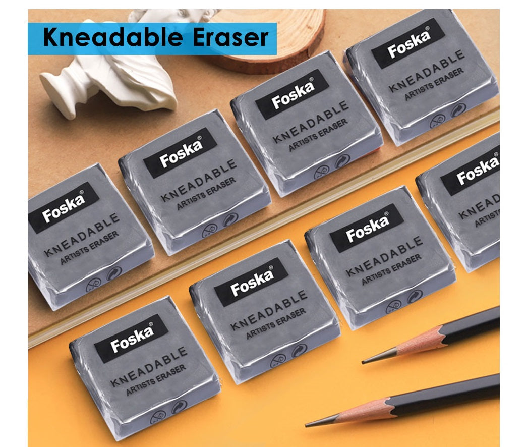 Pack of 24 Kneadable Erasers 45 x 35 x 10mm