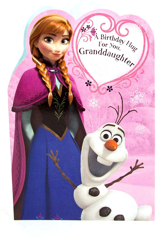 Disney Frozen Granddaughter Birthday Card