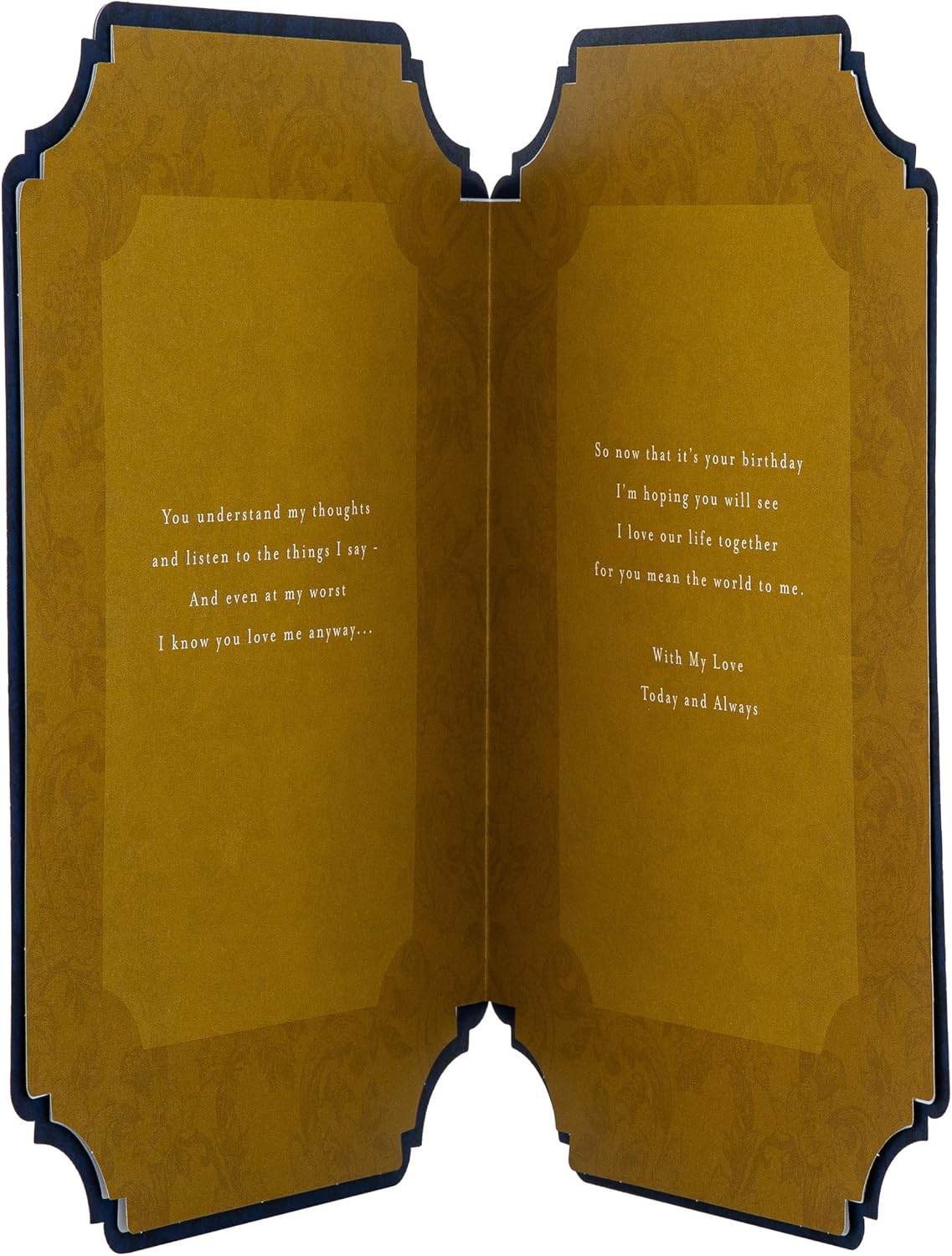 Traditional Floral Design with Heartfelt Verse Husband Birthday Card