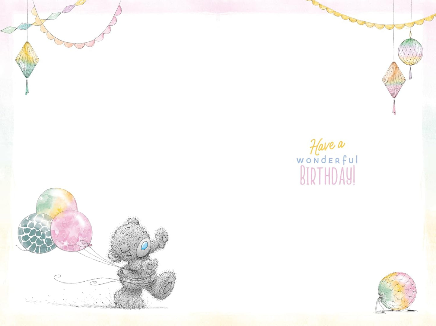 Bear Walking Towards Gift 40th Birthday Card