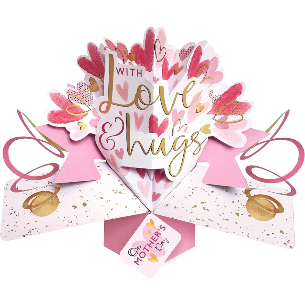 With Love And Hugs 3D Pop-Up Mother's Day Card