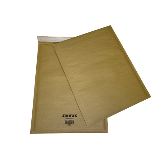 Bubble Lined Size 5/H Padded Brown Postal Envelope by Janrax