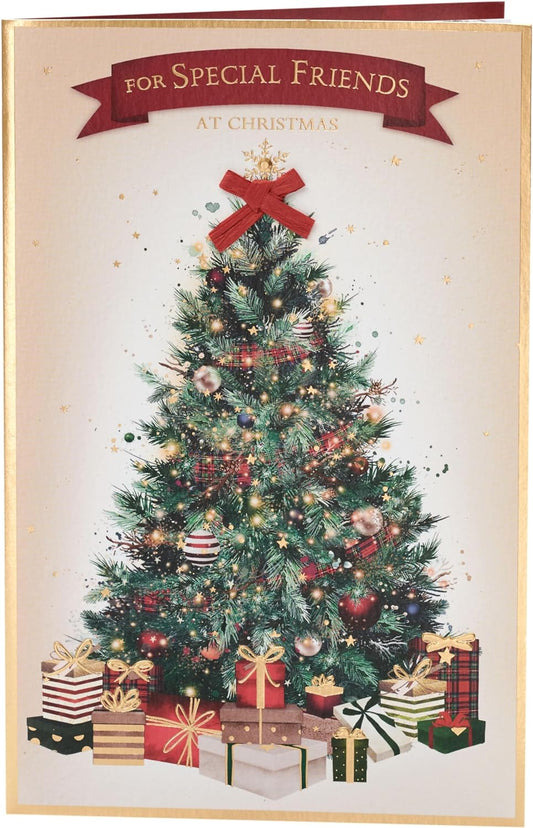 Friends Christmas Card Stunning Tree Design